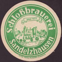 Beer coaster schlossbrauerei-sandelzhausen-1