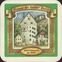 Pivní tácek schlossbrauerei-stein-3-zadek