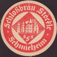 Pivní tácek schlossbrauerei-stockle-schmieheim-1