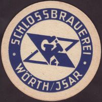 Beer coaster schlossbrauerei-worth-an-der-isar-1-small