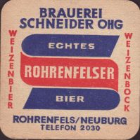 Beer coaster schneiderbrau-rohrenfels-1