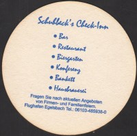 Pivní tácek schuhbecks-check-inn-2-zadek