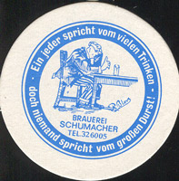 Beer coaster schumacher-1-zadek