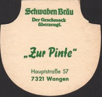 Beer coaster schwaben-brau-127-zadek