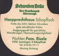 Beer coaster schwaben-brau-136-zadek