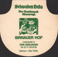 Beer coaster schwaben-brau-137-zadek