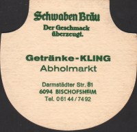 Beer coaster schwaben-brau-142-zadek