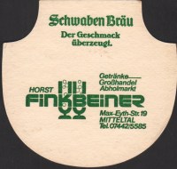 Beer coaster schwaben-brau-147-zadek