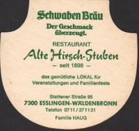 Beer coaster schwaben-brau-154-zadek