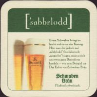 Beer coaster schwaben-brau-50-zadek