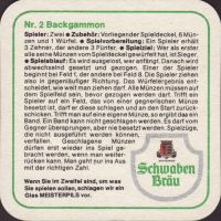 Beer coaster schwaben-brau-76-zadek