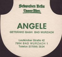 Beer coaster schwaben-brau-86-zadek