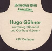 Beer coaster schwaben-brau-90-zadek