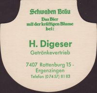 Beer coaster schwaben-brau-91-zadek