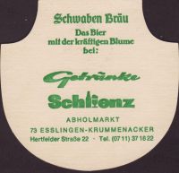 Beer coaster schwaben-brau-92-zadek