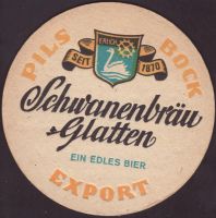 Beer coaster schwanenbrauerei-glatten-1