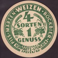 Beer coaster schwartz-storchen-2-zadek