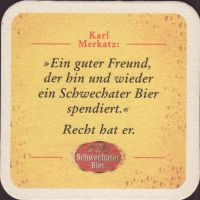 Beer coaster schwechater-157-zadek