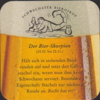 Beer coaster schwechater-165-zadek