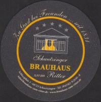 Beer coaster schwetzinger-brauhaus-zum-ritter-2-oboje