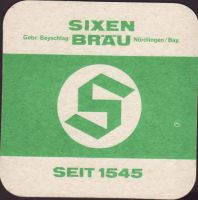 Beer coaster sixen-gebr-beyschlag-2