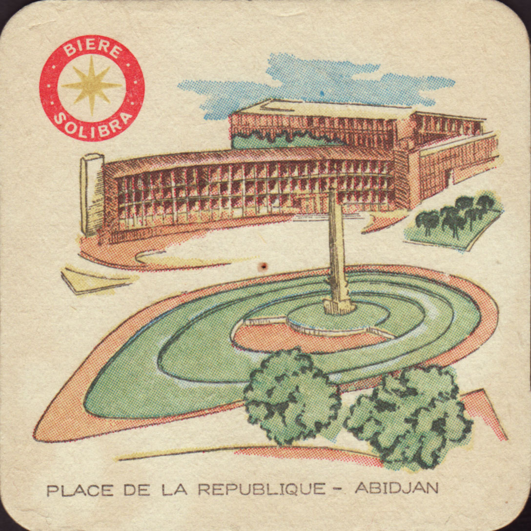 Beer Coaster Coaster Number 1 10 Brewery Solibra City Abidjan Cote D 27ivoire