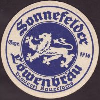 Beer coaster sonnefelder-lowenbrau-brauerei-bauernsachs-1-small