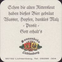 Beer coaster sonnenbrau-lichtenberg-4-zadek