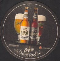Beer coaster soproni-58-zadek