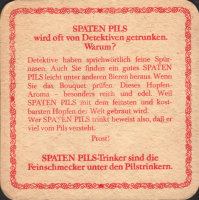 Beer coaster spaten-franziskaner-100-zadek