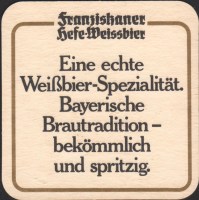 Beer coaster spaten-franziskaner-101-zadek