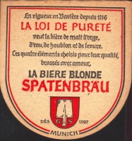 Beer coaster spaten-franziskaner-114-zadek