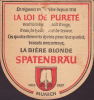 Beer coaster spaten-franziskaner-65-zadek