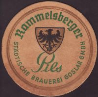 Beer coaster stadtische-brauerei-rammelsberger-goslar-1
