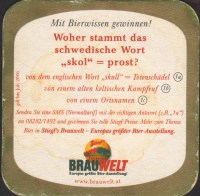 Beer coaster stiegl-132-zadek