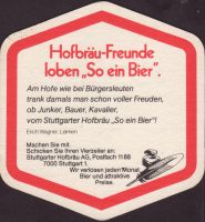 Beer coaster stuttgarter-hofbrau-101-zadek