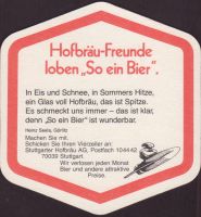 Beer coaster stuttgarter-hofbrau-115-zadek