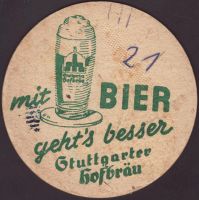 Beer coaster stuttgarter-hofbrau-124-zadek