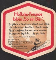 Beer coaster stuttgarter-hofbrau-145-zadek