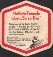 Beer coaster stuttgarter-hofbrau-148-zadek