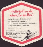 Beer coaster stuttgarter-hofbrau-73-zadek