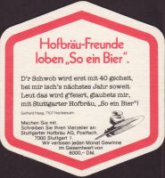 Beer coaster stuttgarter-hofbrau-96-zadek