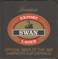 Beer coaster swan-21