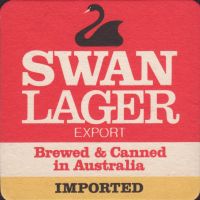 Beer coaster swan-28