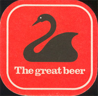 Beer coaster swan-3