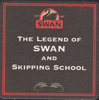 Beer coaster swan-8