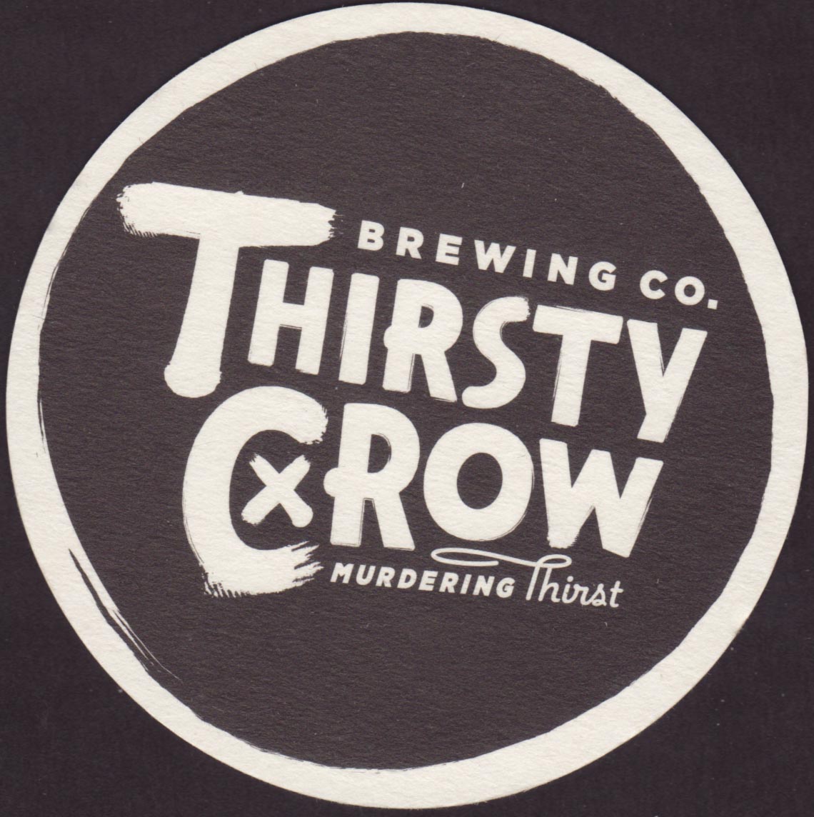 collectable COASTERS 3 different THIRSTY CROW Micro Brewery,Wagga Wagga,N.S.W 