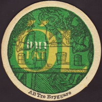 Beer coaster tre-bryggare-1-oboje