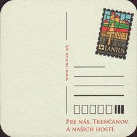 Beer coaster trenciansky-pivovar-lanius-10-zadek