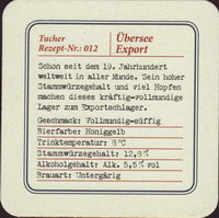 Beer coaster tucher-brau-42-zadek